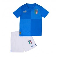 Camisa de time de futebol Itália Replicas 1º Equipamento Infantil 2022 Manga Curta (+ Calças curtas)